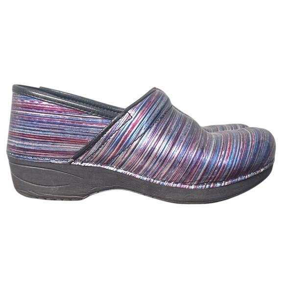 Dansko XP Professional Clogs Muliticolor Stripe Slip On Size 41 Healthcare - Picture 1 of 8